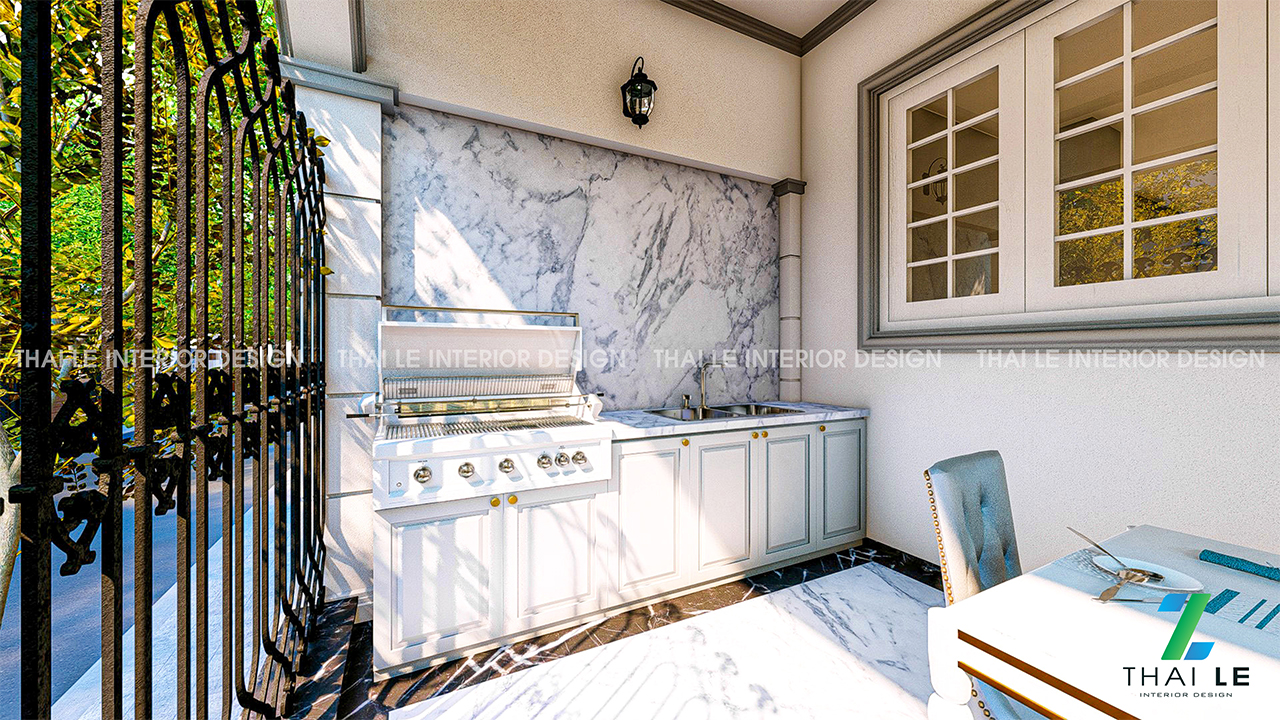 Thiết kế nội thất biệt thự Nguyễn Văn Hưởng Q2 - 600m2